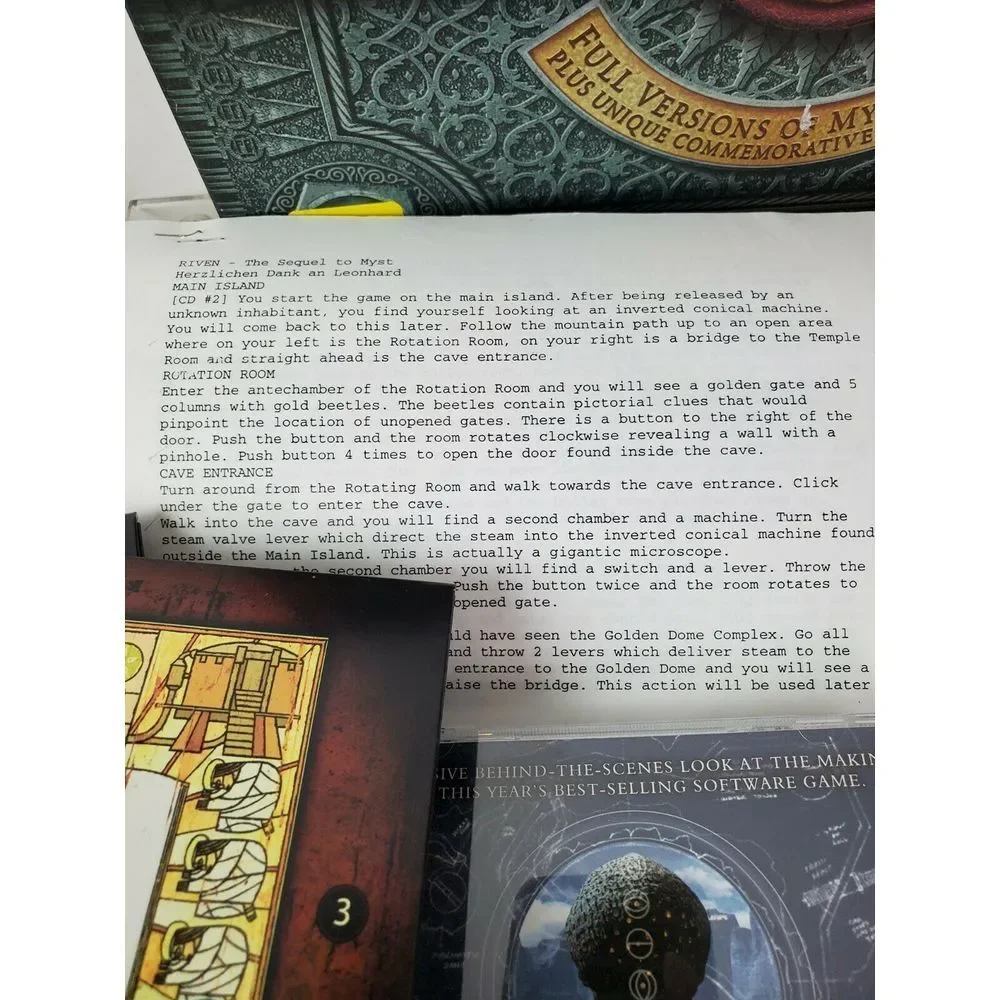 AGES of‎ Myst RIVEN 5th Anniv PC Game Commemorative Edition Big Box